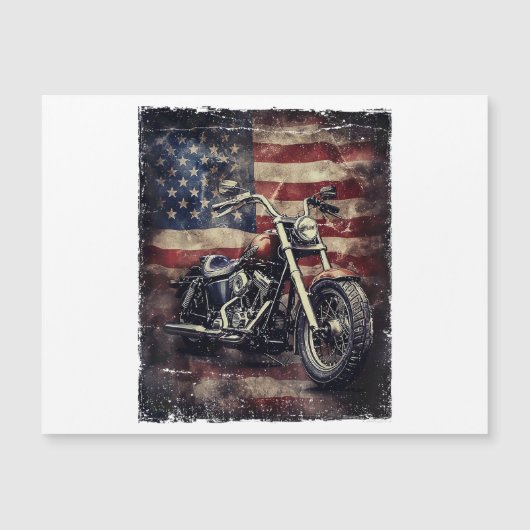  Motorfiets VS Vlag Retro Biker Amerikaans (Voorkant)