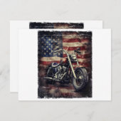  Motorfiets VS Vlag Retro Biker Amerikaans (Voorkant / Achterkant)