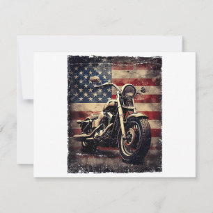 Motorfiets VS Vlag Retro Biker Amerikaans