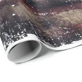 Motorfiets VS Vlag Retro Biker Amerikaans Cadeaupapier (Rol Hoek)