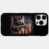  Motorfiets VS Vlag Retro Biker Amerikaans Case-Mate iPhone Case (Achterkant (horizontaal))