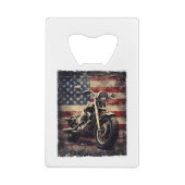  Motorfiets VS Vlag Retro Biker Amerikaans Creditkaart Flessenopener (Achterkant)