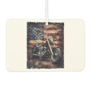 Motorfiets VS Vlag Retro Biker Amerikaans Luchtverfrisser