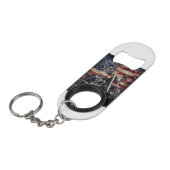  Motorfiets VS Vlag Retro Biker Amerikaans Mini Flessenopener (Voorkant Gekanteld)