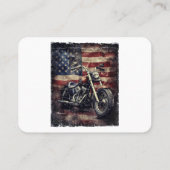  Motorfiets VS Vlag Retro Biker Amerikaans Visitekaartje (Achterkant)