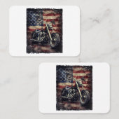  Motorfiets VS Vlag Retro Biker Amerikaans Visitekaartje (Voorkant / Achterkant)