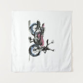 Motorfiets Wandkleed (Voorkant (horizontaal))
