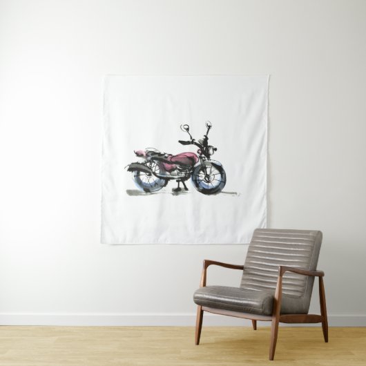 Motorfiets Wandkleed (In situ)