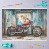 Motorfiets Waterverf Decoupage Tissuepapier (Craft)