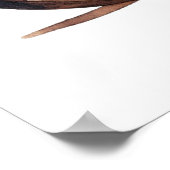  Motorfiets Waterverf Kunst Poster (Hoek)