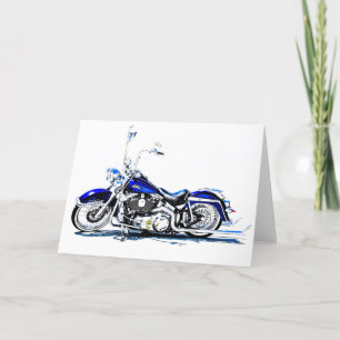 Motorfiets wenskaart feestdagen kaart