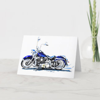 Motorfiets wenskaart feestdagen kaart