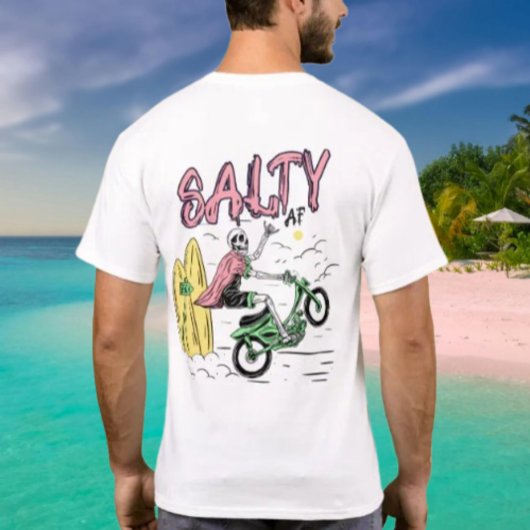 Motorfiets Wheely by Salty AF T-shirt