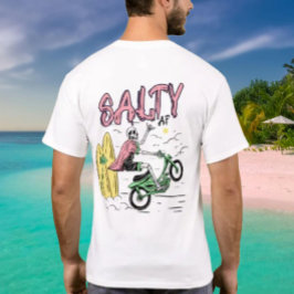 Motorfiets Wheely door Salty AF T-shirt