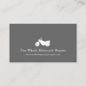 Motorfiets wit modern visitekaartje (Voorkant)