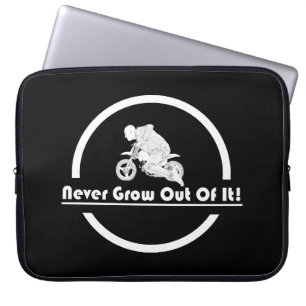 Motorfiets Wordt Nooit Ouder Laptop Hoes
