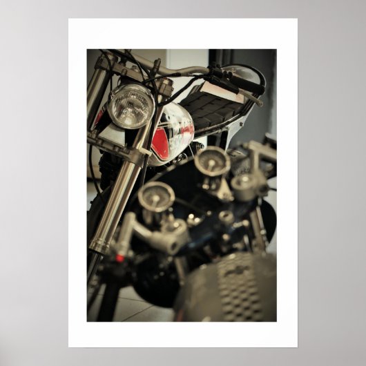 Motorfiets Yahama Triumph Foto Poster (Voorkant)