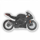 Motorfiets Yamaha R1 sticker (Voorkant)