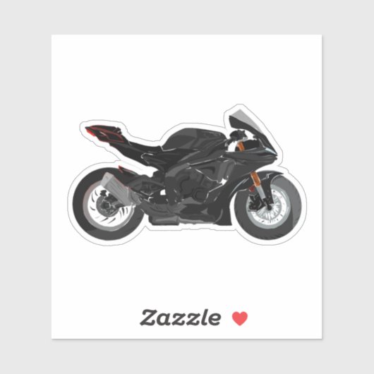 Motorfiets Yamaha R1 sticker (Vel)
