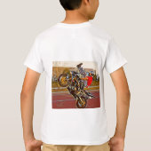 Motorfiets Yoga Sport-Tek lange hoes T-Shirt (Achterkant)