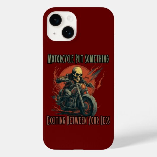 Motorfiets zet iets spannends tussen je been Case-Mate iPhone case (Achterkant)