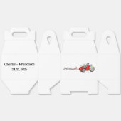 Motorfiets & Zijspan Bruid en Bruidegom Huwelijk Bedankdoosjes (Ongevouwen)