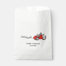Motorfiets & Zijspan Bruid en Bruidegom Huwelijk