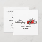 Motorfiets & Zijspan Huwelijk  Kaart (Voorkant / Achterkant)