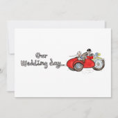 Motorfiets & Zijspan Huwelijk Kaart (Voorkant)