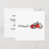 Motorfiets & Zijspan Trouwavond Kaart (Voorkant / Achterkant)