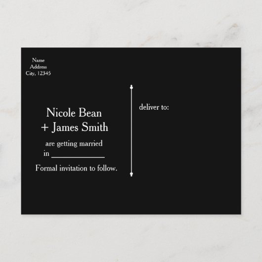 Motorfiets & Zilveren Harten Biker Save The Date Aankondigingskaart (Achterkant)