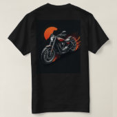 Motorfiets - Zonsondergang T-shirt (Design achterkant)