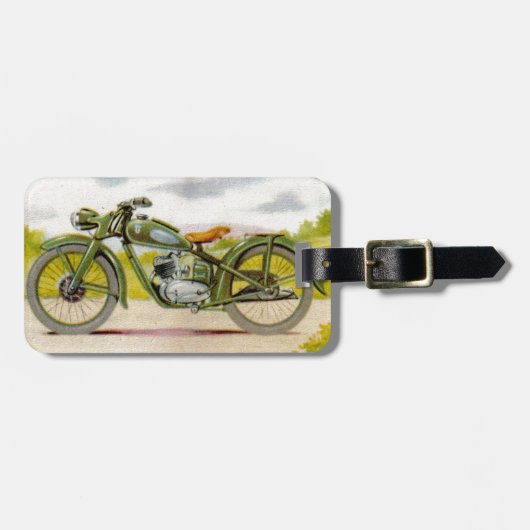  motorfietsafdrukken bagagelabel (Voorkant horizontaal)