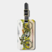  motorfietsafdrukken bagagelabel (Voorkant verticaal)