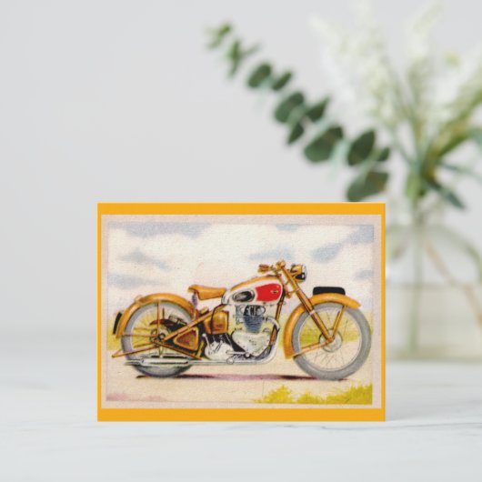  motorfietsafdrukken briefkaart (Staand voorkant)