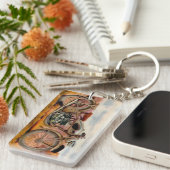  motorfietsafdrukken sleutelhanger (Voorkant Rechts)