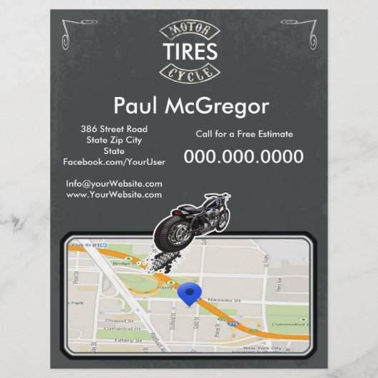 Motorfietsbanden — Flyer (Achterkant)