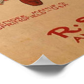  motorfietsbedrijf Adverteren Poster (Hoek)