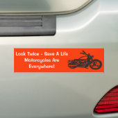 Motorfietsbewustzijn Bumpersticker (Op auto)