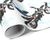 motorfietsbiker acrobatic sport cadeaupapier (Rol Hoek)
