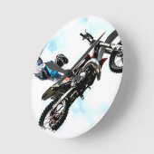 motorfietsbiker acrobatic sport ronde klok (Hoek)