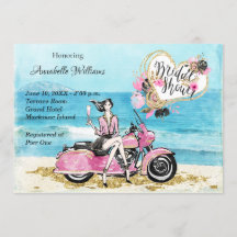 Motorfietsbridal Shower Invitation