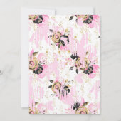 Motorfietsbridal Shower Invitation Kaart (Achterkant)