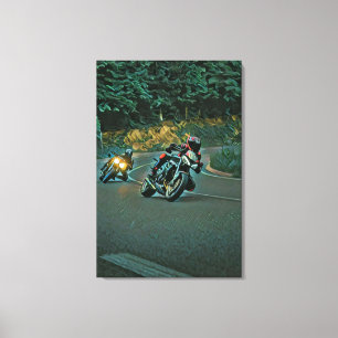 Motorfietscadeau Canvas Afdruk