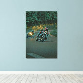 Motorfietscadeau Canvas Afdruk (Insitu (Houten vloer))