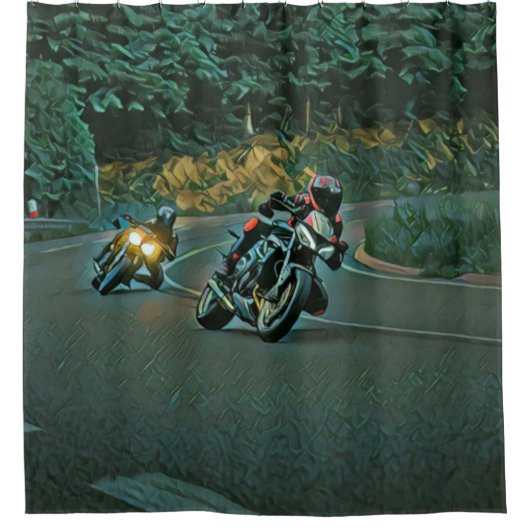 Motorfietscadeau Douchegordijn (Voorkant)