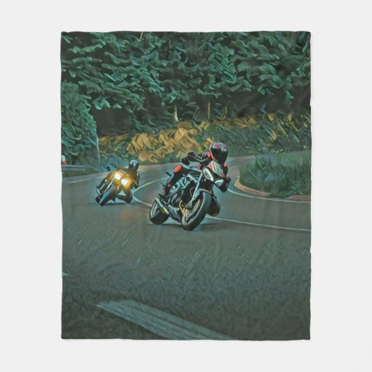 Motorfietscadeau Fleece Deken (Voorkant)
