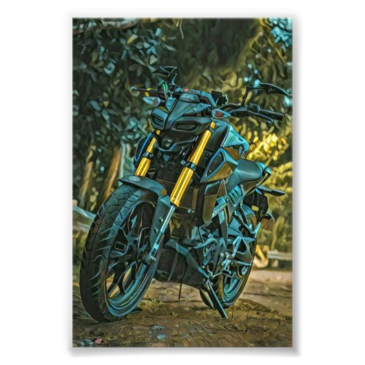 Motorfietscadeau Foto Afdruk (Voorkant)
