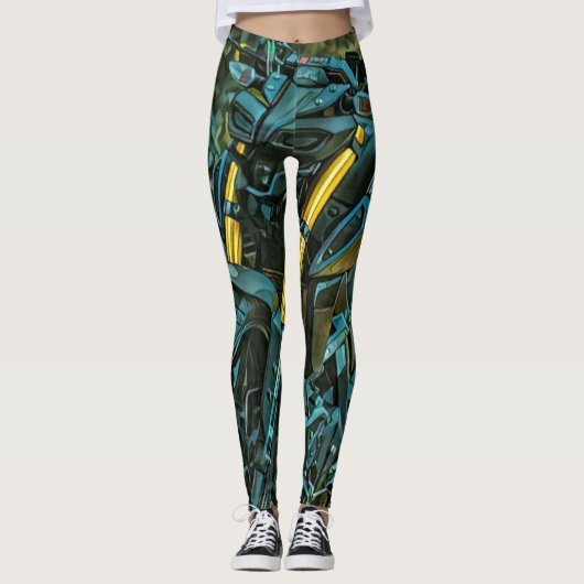 Motorfietscadeau Leggings (Voorkant)