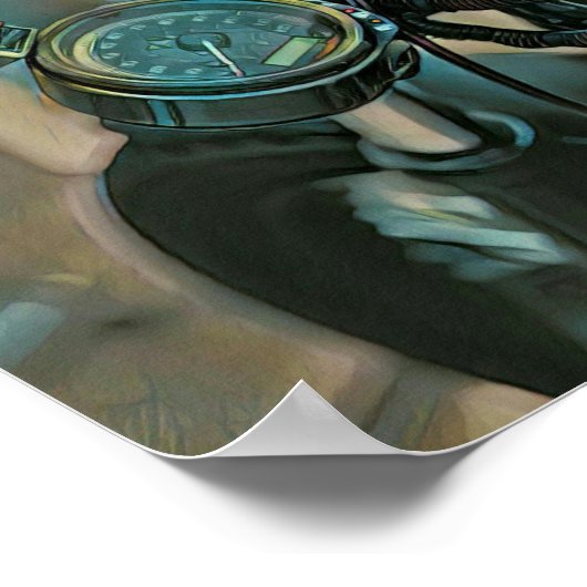 Motorfietscadeau Poster (Hoek)